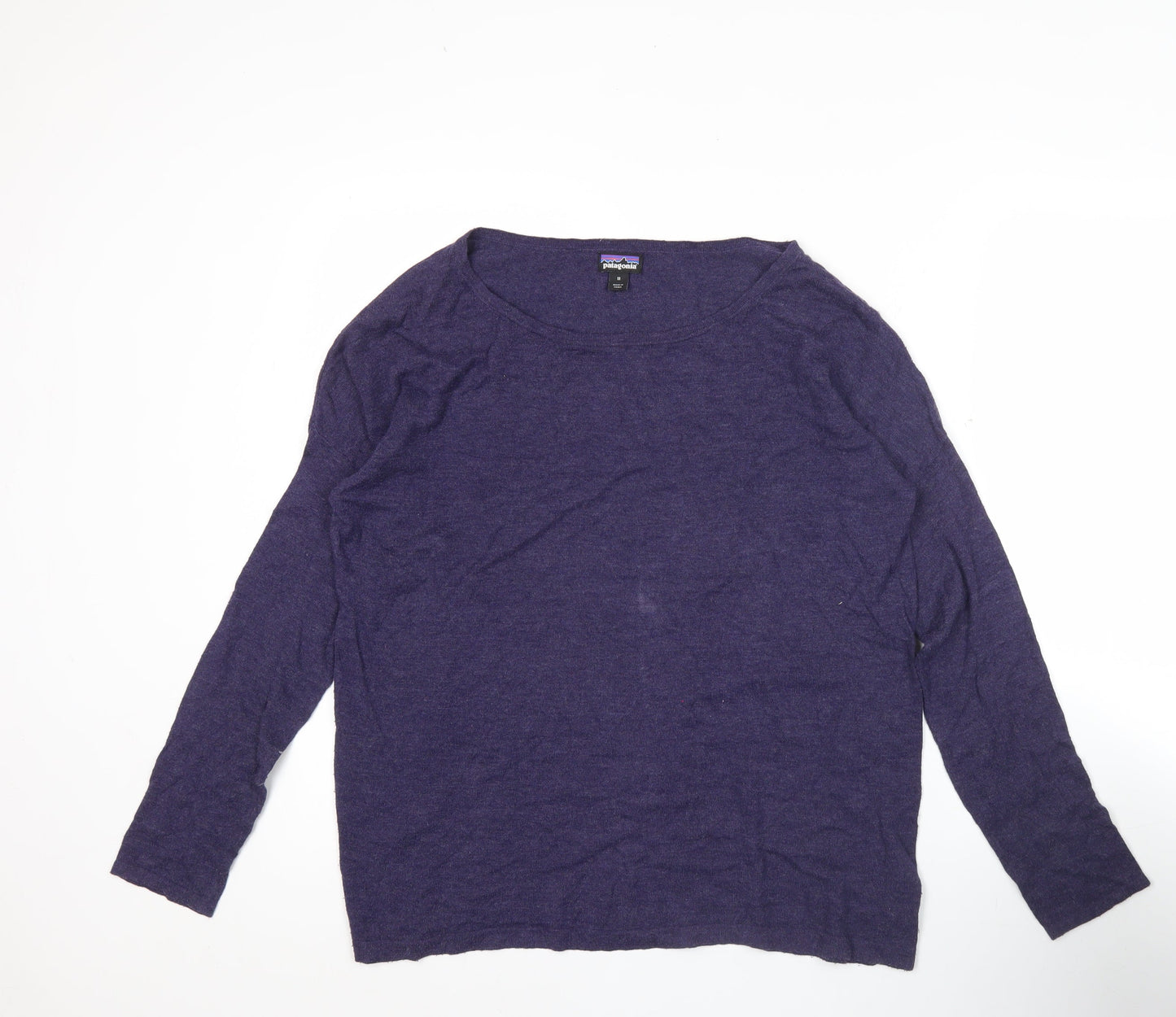 Patagonia Mens Purple M Pullover Crew Neck Knit Cotton Jumper