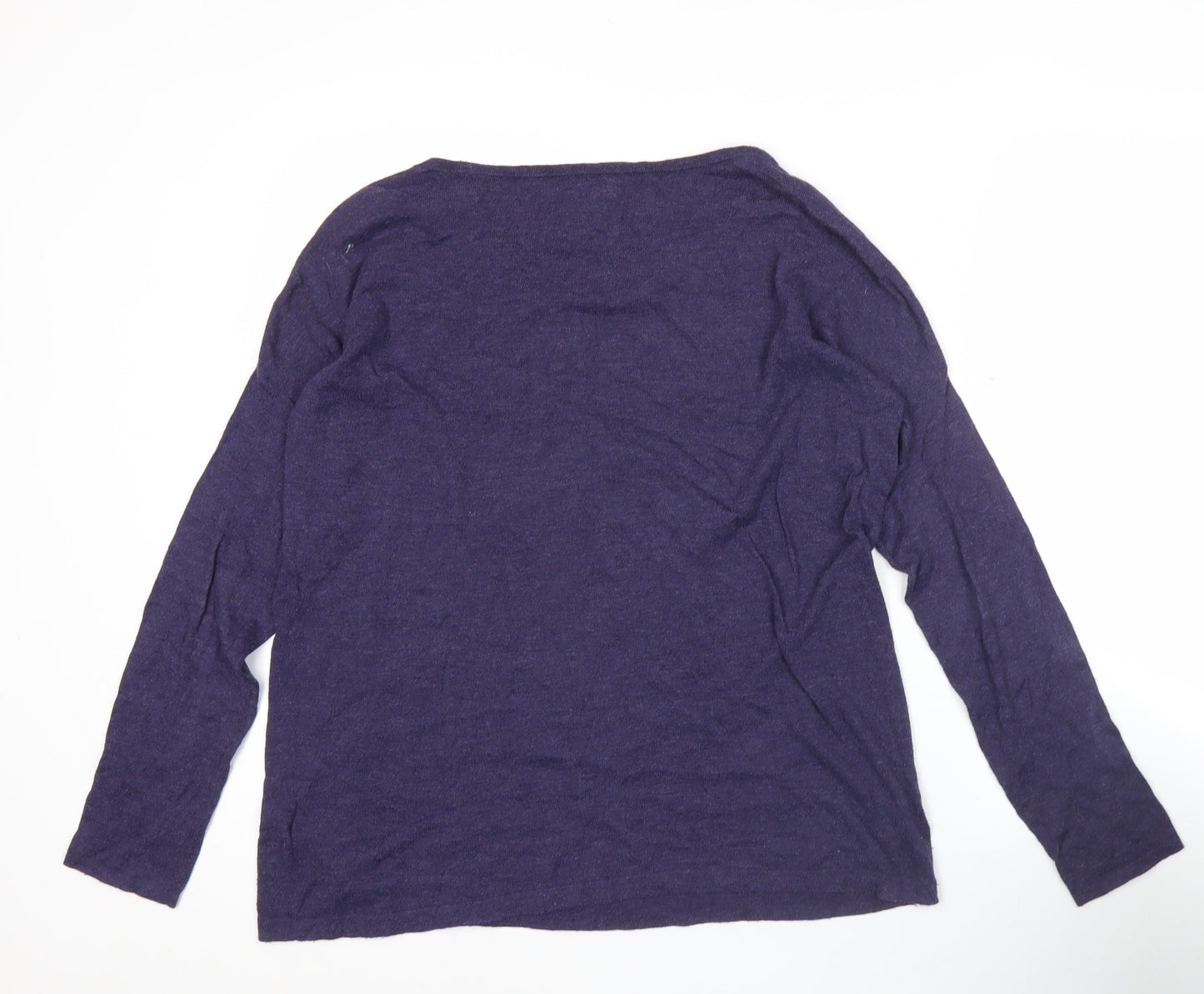 Patagonia Mens Purple M Pullover Crew Neck Knit Cotton Jumper