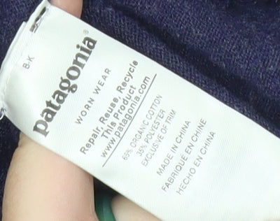 Patagonia Mens Purple M Pullover Crew Neck Knit Cotton Jumper