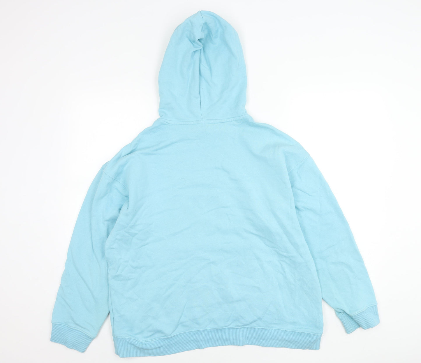 Adidas Men's Blue Pullover Hoodie Size M Logo Sportswear