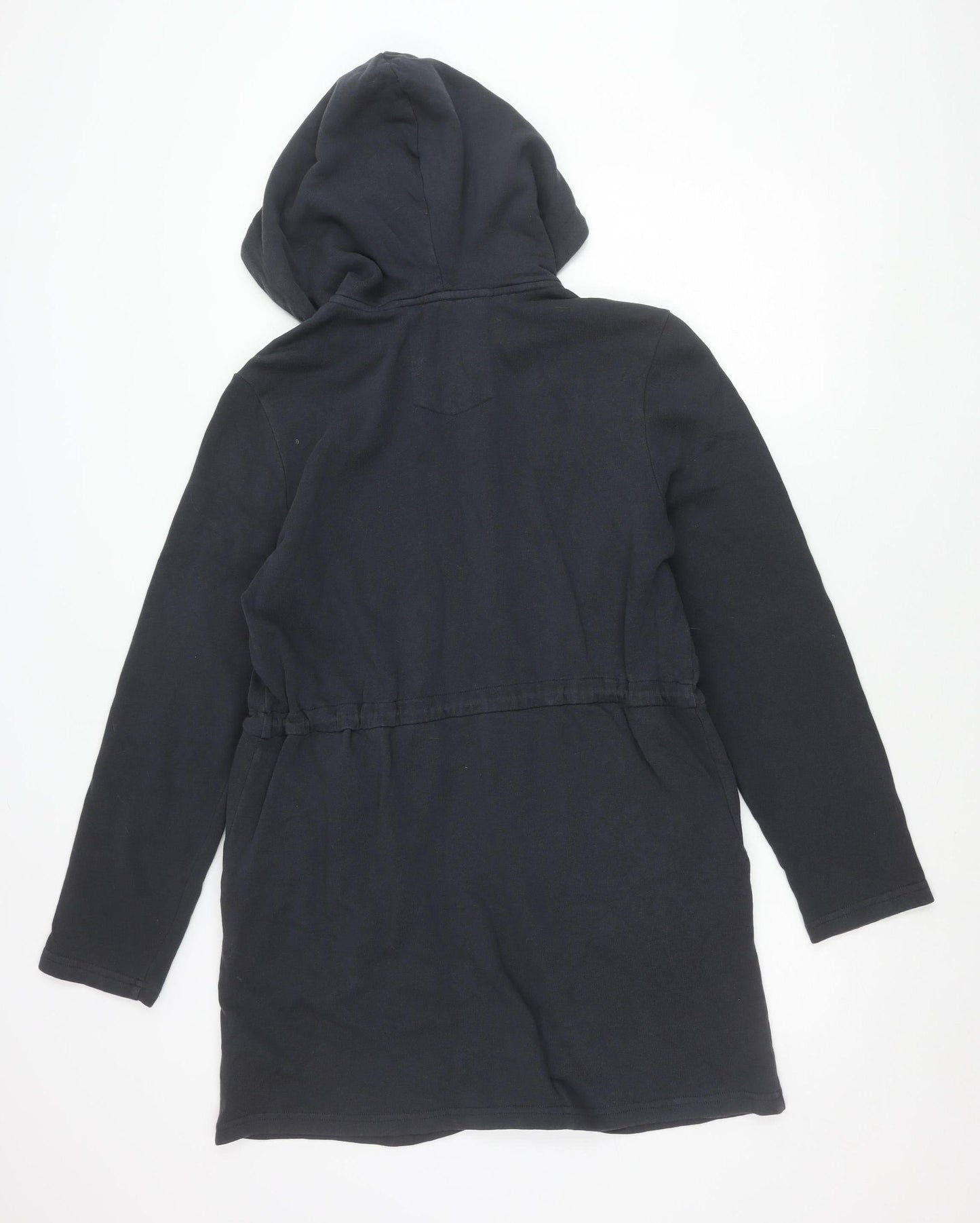 Seasalt Cornwall Womens Blue Size 12 Hoodie Jacket Cotton Zip Coat