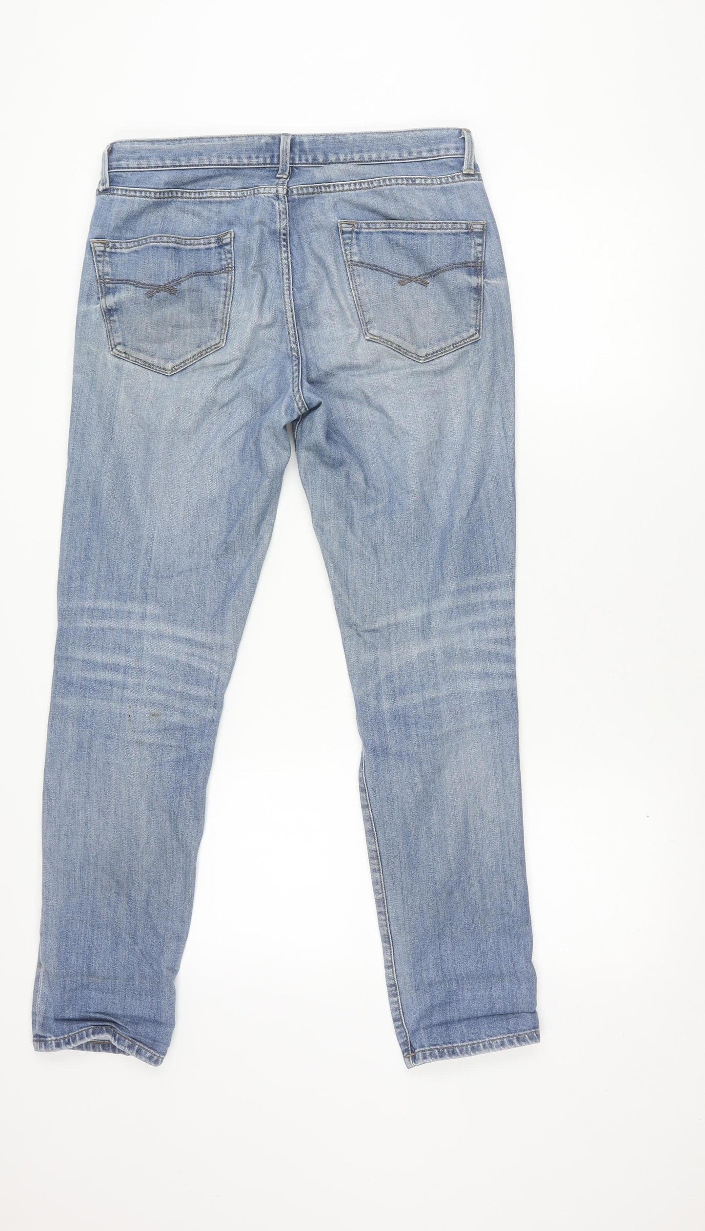 The White Company Womens Blue Skinny Slim Jeans Size 10