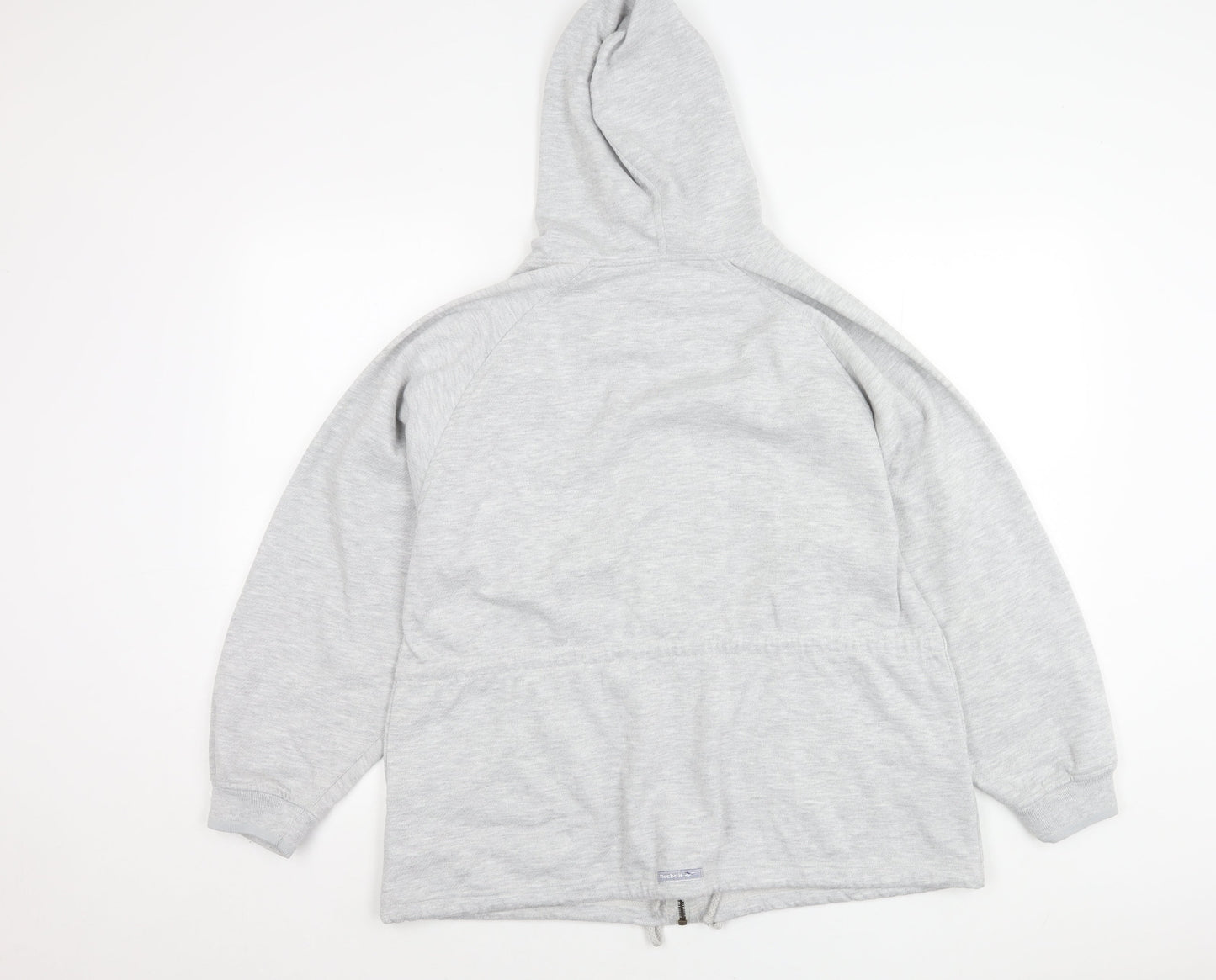 Reebok Women’s Grey Hooded Full Zip Jacket Size 12 Sportswear