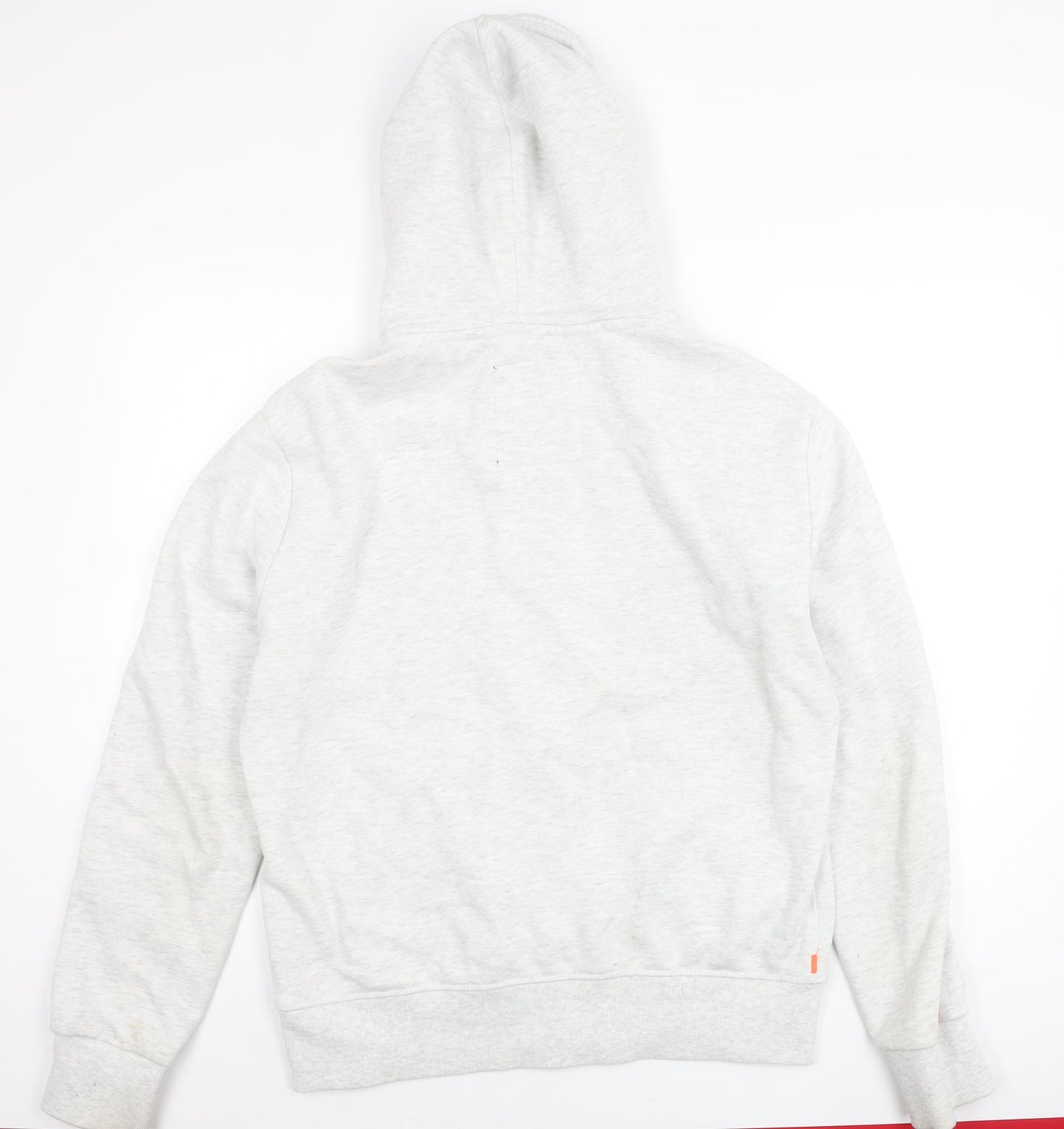 Superdry Men’s Grey Full Zip Hoodie Jacket Size L Cotton Blend