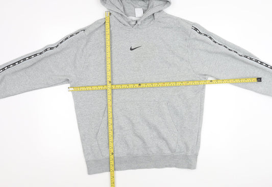 Nike Mens Grey Pullover Hoodie Sweatshirt M Logo Sportswear