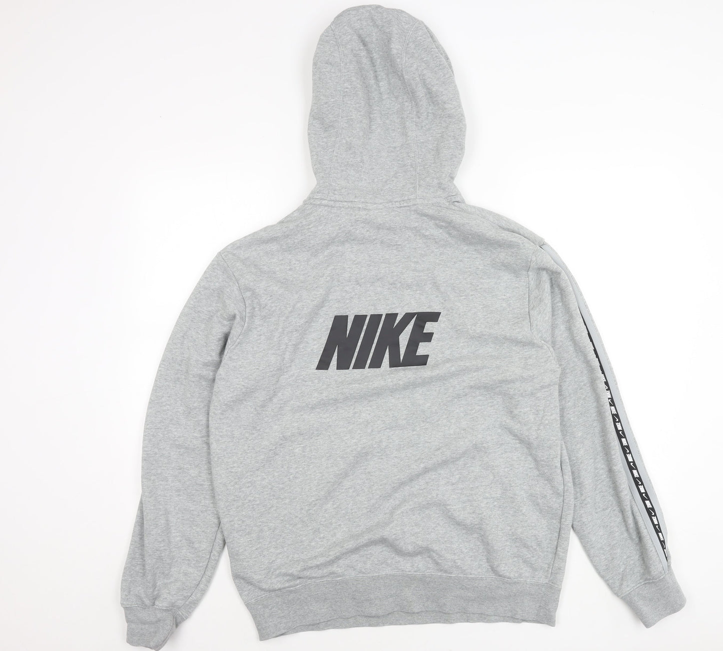 Nike Mens Grey Pullover Hoodie Sweatshirt M Logo Sportswear