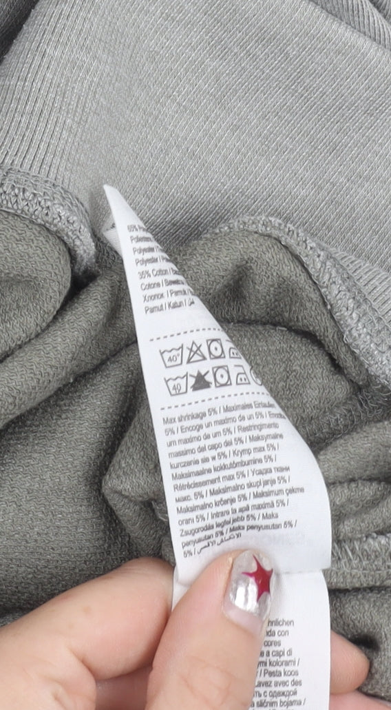 Jack & Jones Mens Grey XL Pullover Hoodie Logo Graphic Sweatshirt