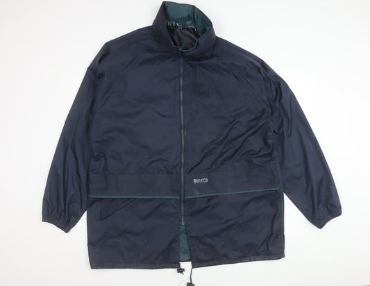 Regatta Men’s Blue 2XL Rain Jacket Coat Outdoor Waterproof Workwear