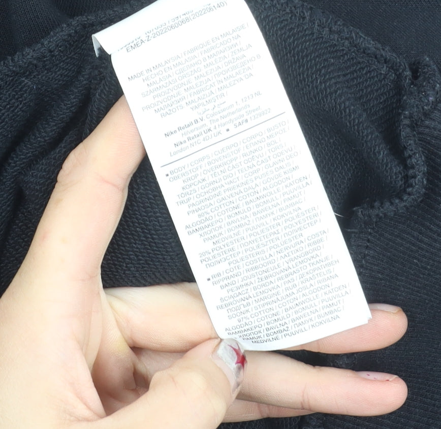 Nike Boys Black Track Jacket 1/4 Zip Fleece XL 14-15 Years Sportswear