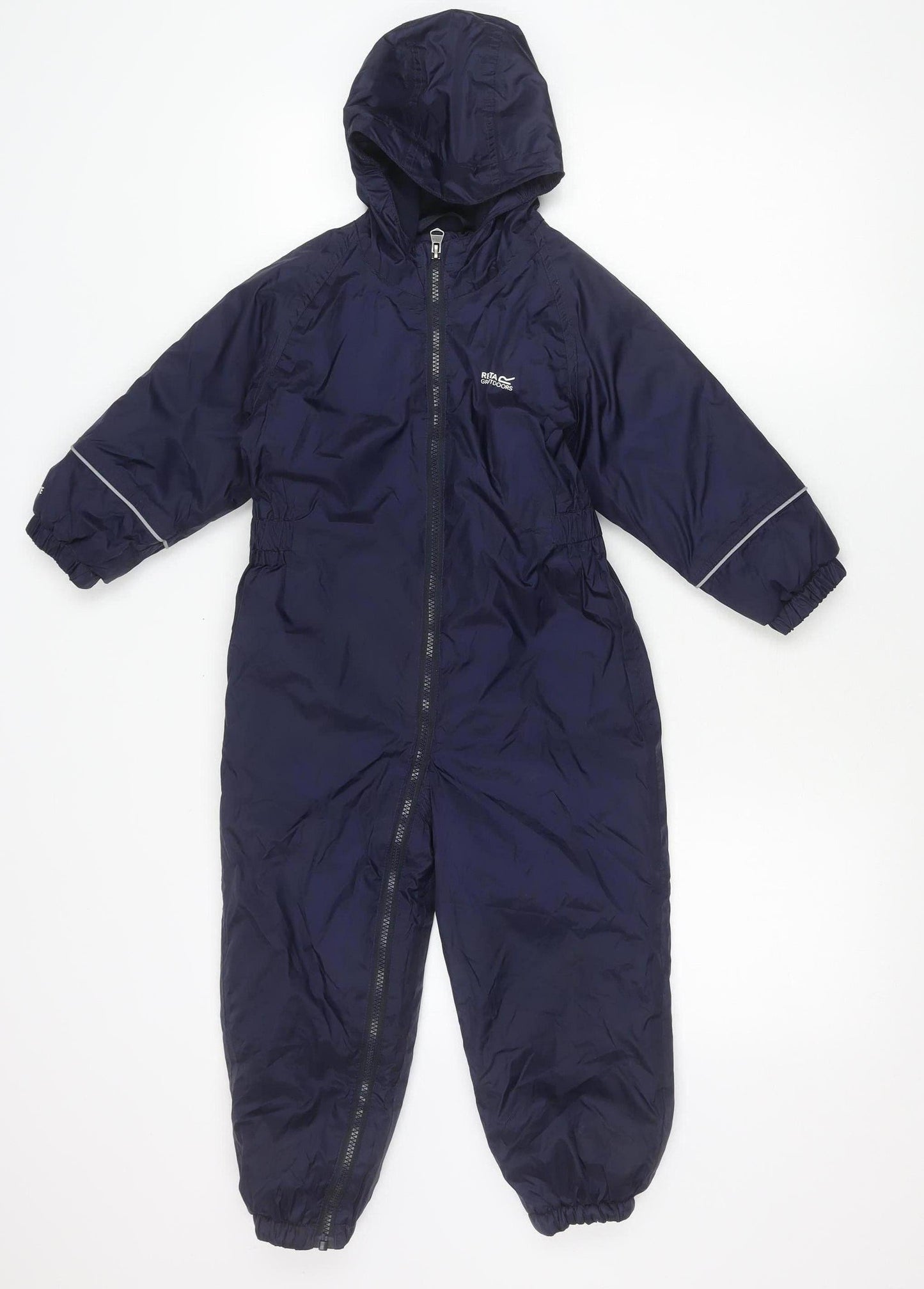 Regatta Boys Blue 4 Years Hooded Winter Snowsuit Padded Full Zip