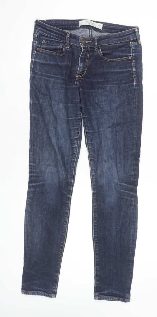Abercrombie & Fitch Womens Blue Skinny Jeans Size 6R W28 L31