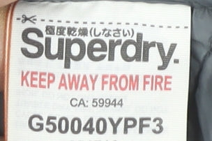 Superdry Womens Grey XS Puffer Jacket Hooded Winter Coat