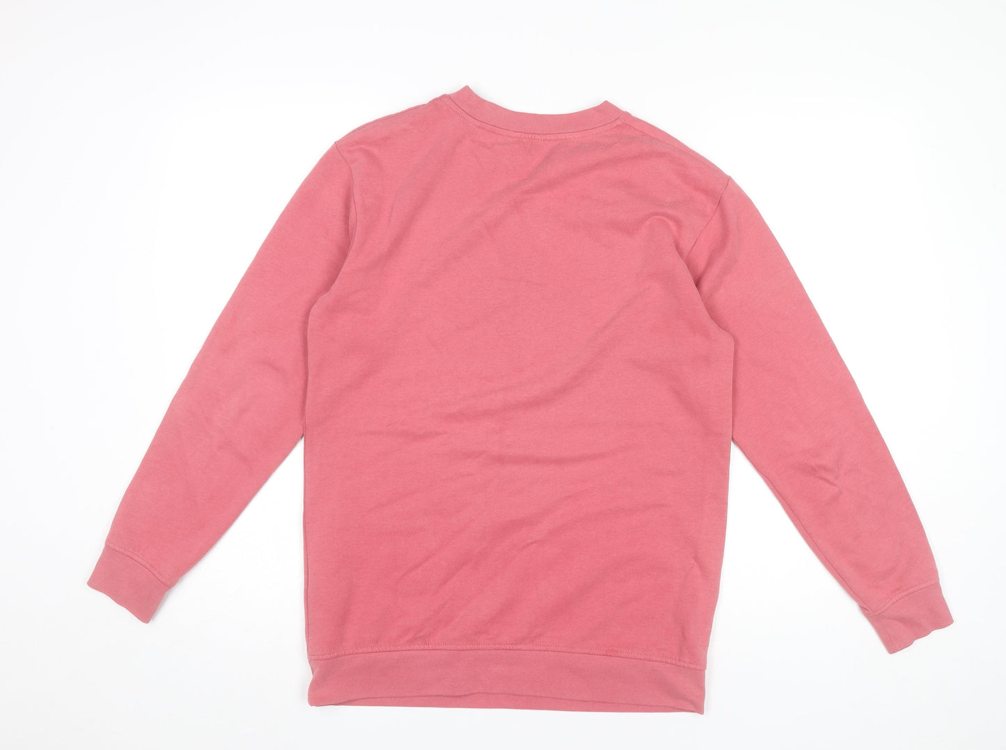 Jack Wills Womens Pink Sweatshirt UK 8 Cotton Blend Crew Neck