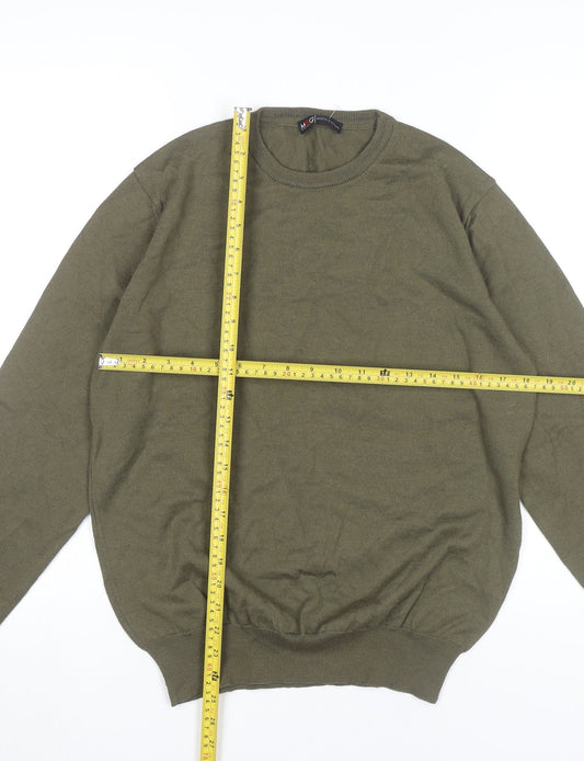 Maglia D’Autore Men’s Green Wool Blend Pullover Jumper M