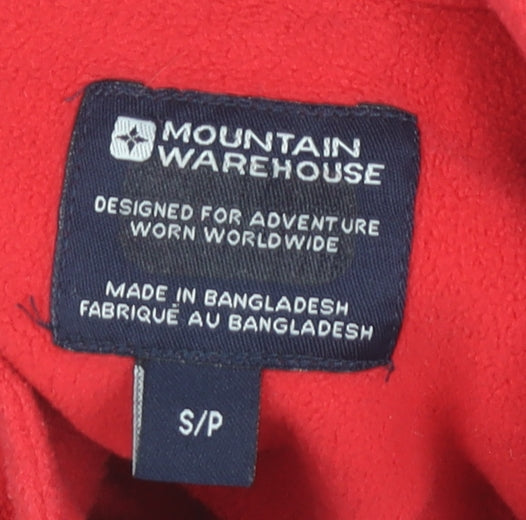 Mountain Warehouse Men’s Red Blue Fleece Pullover Sweatshirt Small