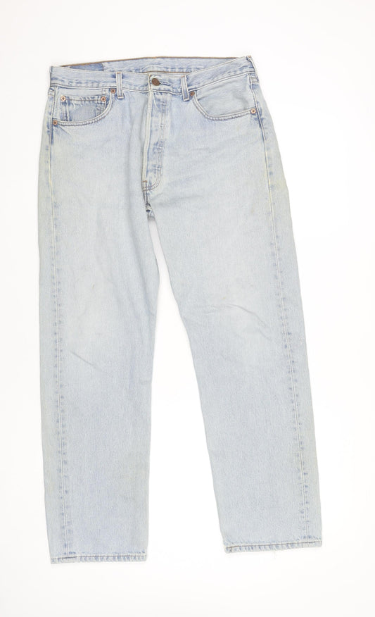 Levi's 501 Men's Blue 34x30 Straight Leg Denim Jeans