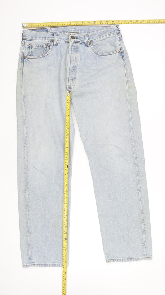 Levi's 501 Men's Blue 34x30 Straight Leg Denim Jeans