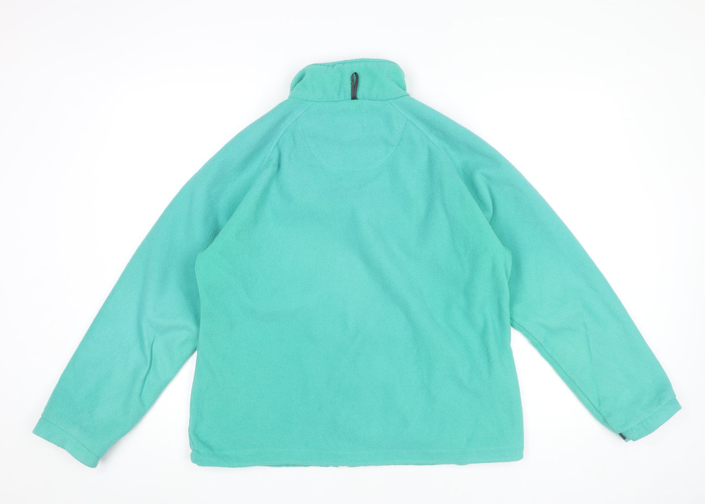 Regatta Womens Green Fleece Jacket Size 14 Full Zip Outdoor Coat
