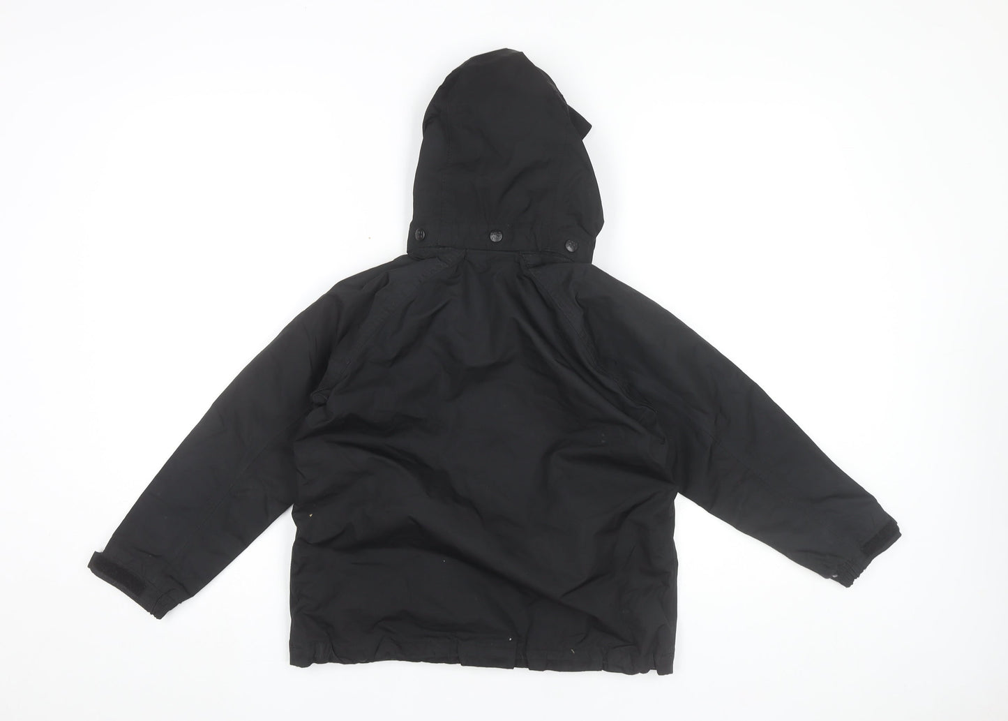 Helly Hansen Boys Black 8 Years Rain Coat Jacket Waterproof Hooded