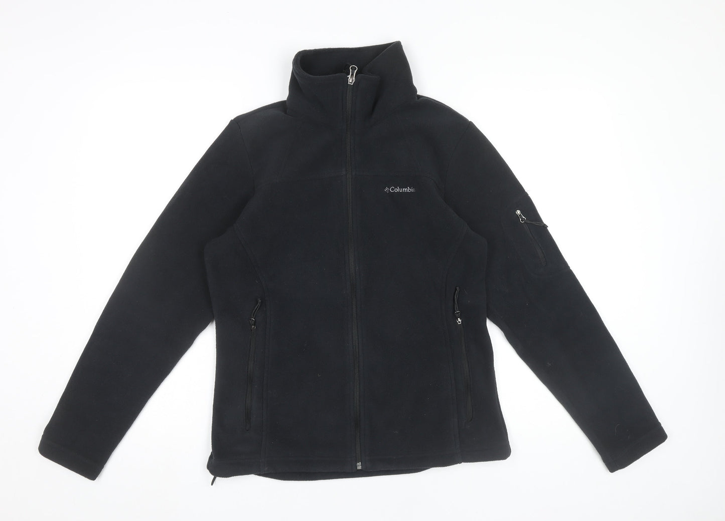 Columbia Men's Black Fleece Jacket Size S Full Zip Outdoor Sportswear