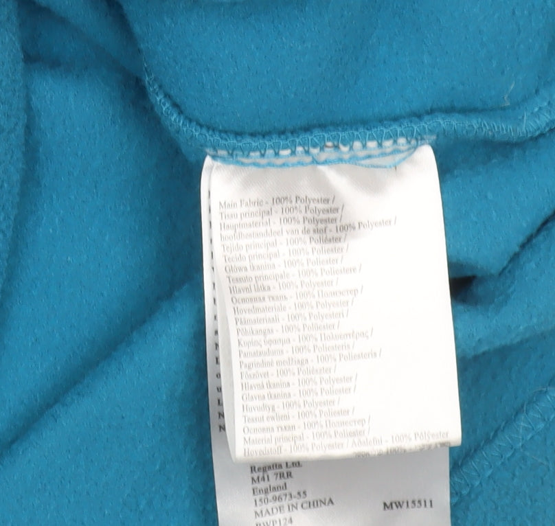 Regatta Womens Blue Fleece Full Zip Lightweight Jacket UK12