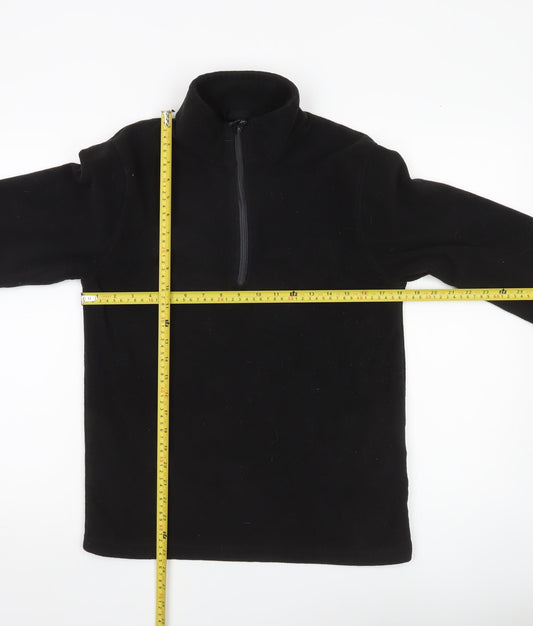 Regatta Men’s Black Medium Fleece Sweatshirt 1/4 Zip Pullover