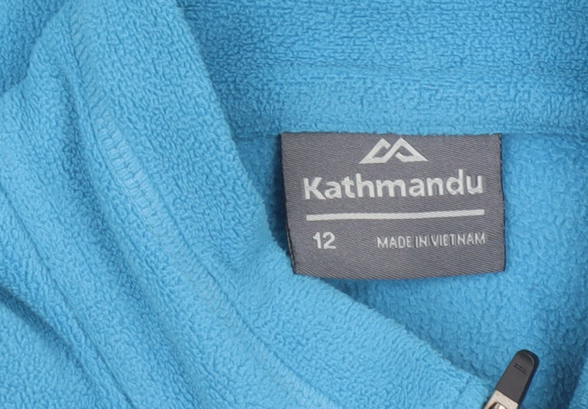 Kathmandu Women’s Blue Fleece Pullover Sweatshirt Size 12 Outdoor