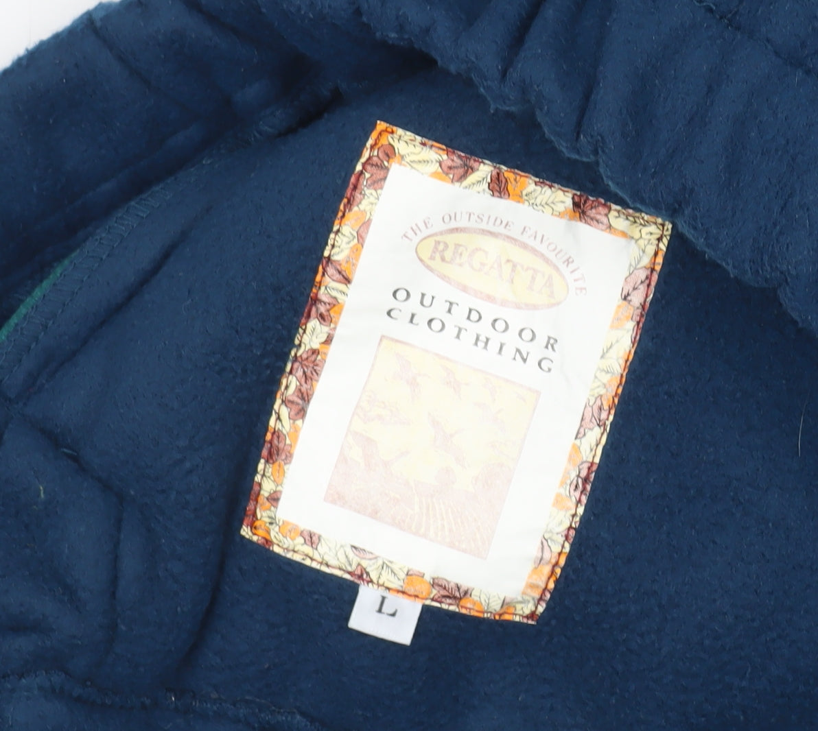 Regatta Men’s Blue Fleece Sweatshirt L Pullover 1/2 Zip Outdoor