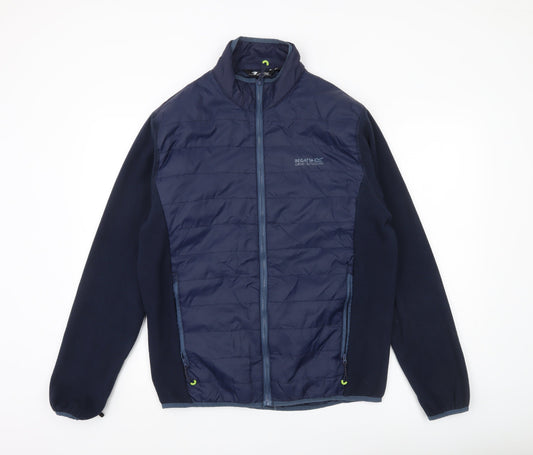 Regatta Mens Blue L Regular Puffer Jacket Outdoor Full Zip Coat