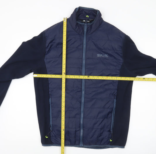 Regatta Mens Blue L Regular Puffer Jacket Outdoor Full Zip Coat