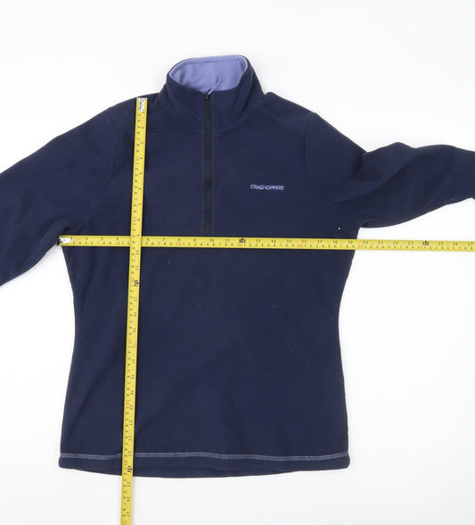 Craghoppers Women's Blue Fleece Sweatshirt UK10 Regular Fit Outdoor
