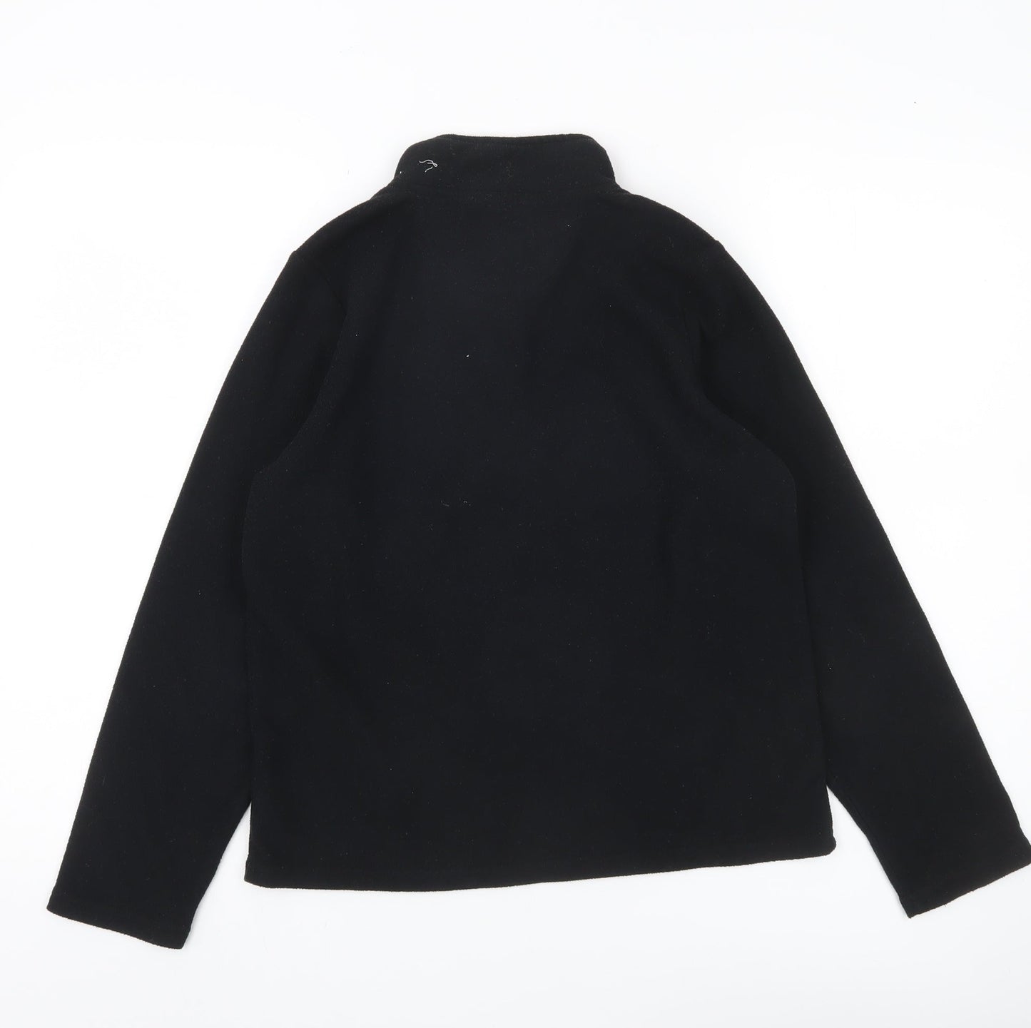 Peter Storm Boys Black Fleece 1/4 Zip Sweatshirt 11-12 Years Outdoor