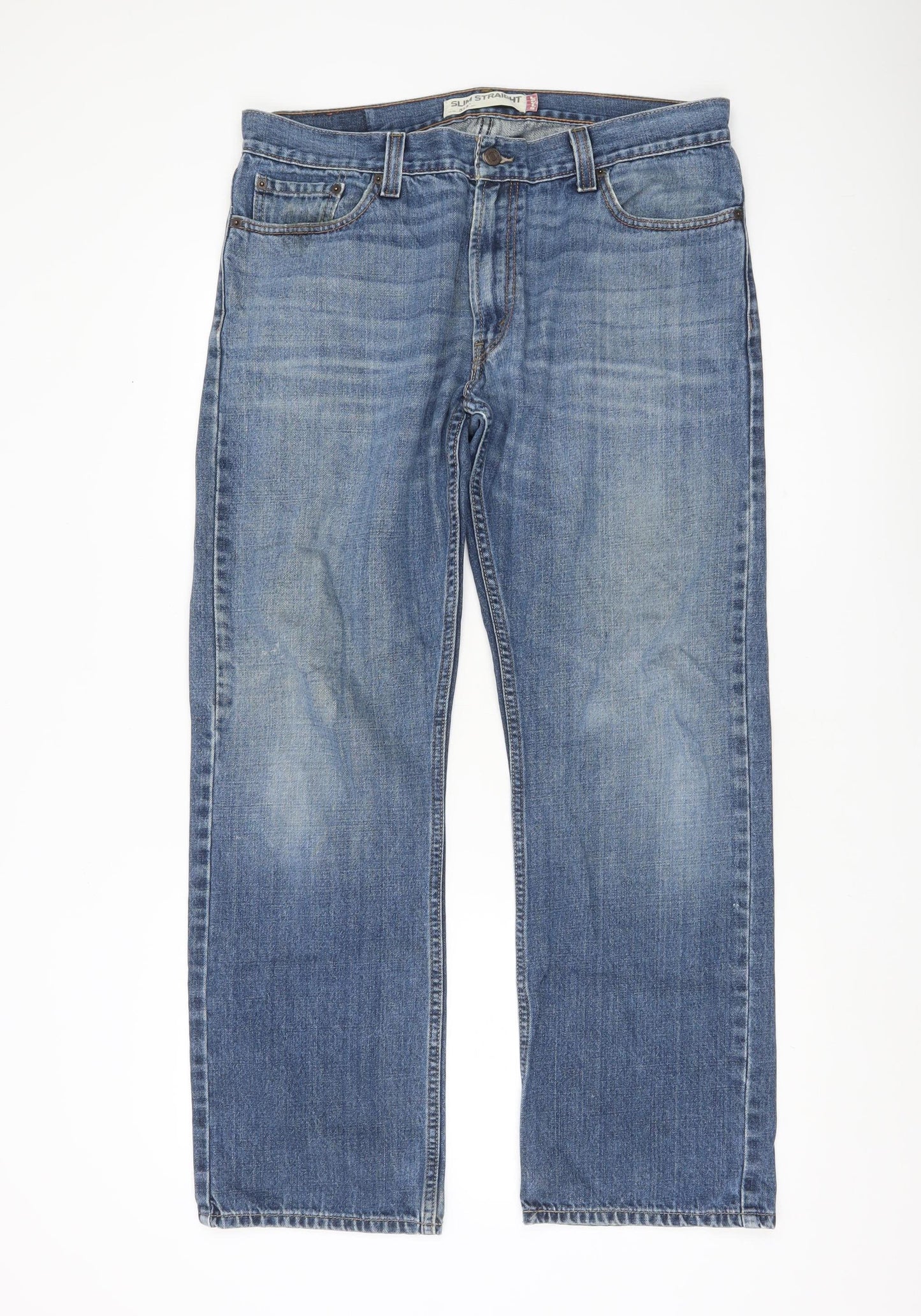 Levi's 514 Men's Blue Slim Straight Jeans W36 L32 Denim