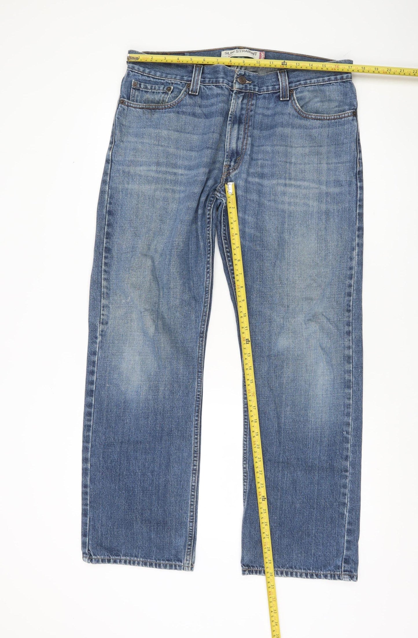 Levi's 514 Men's Blue Slim Straight Jeans W36 L32 Denim