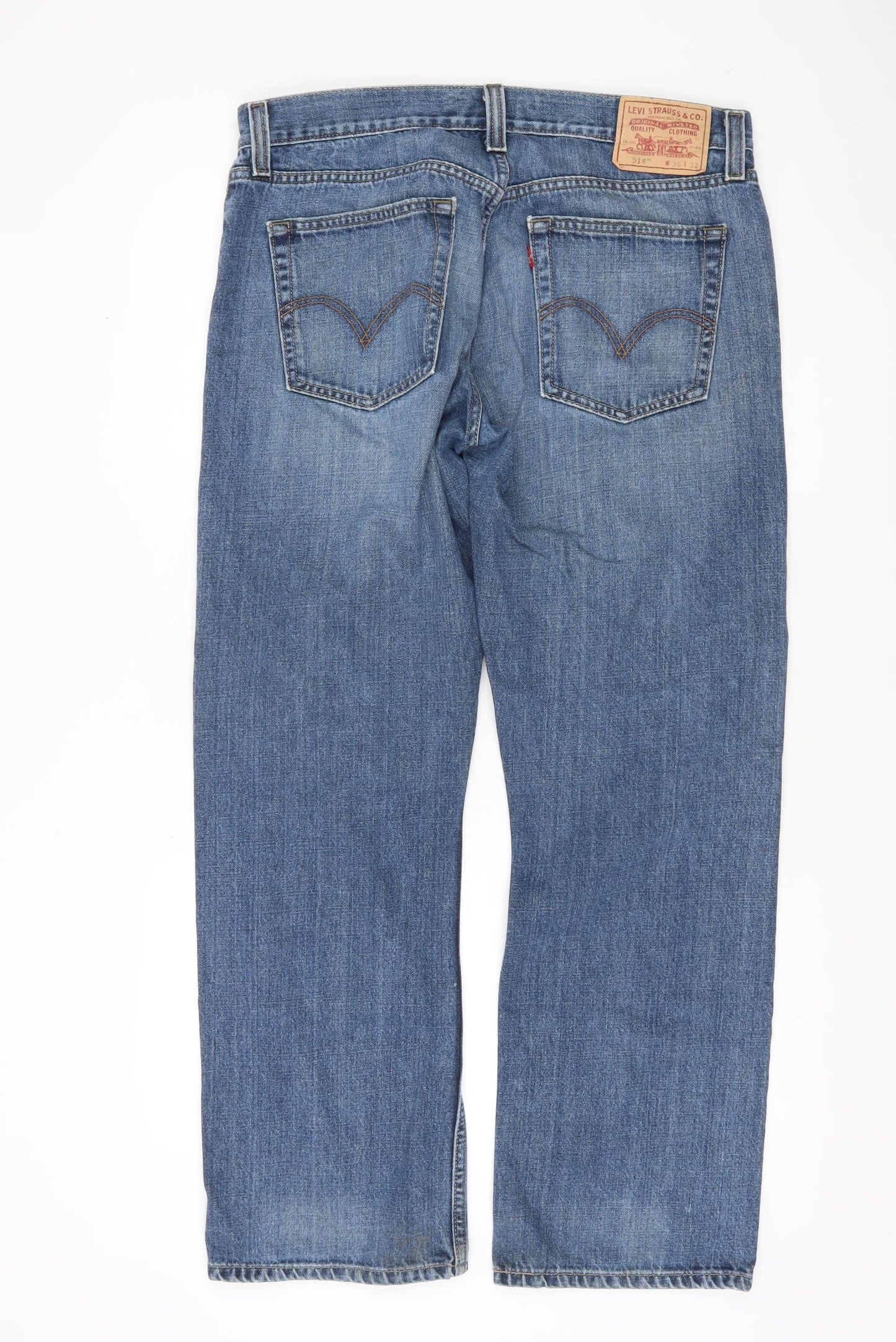 Levi's 514 Men's Blue Slim Straight Jeans W36 L32 Denim