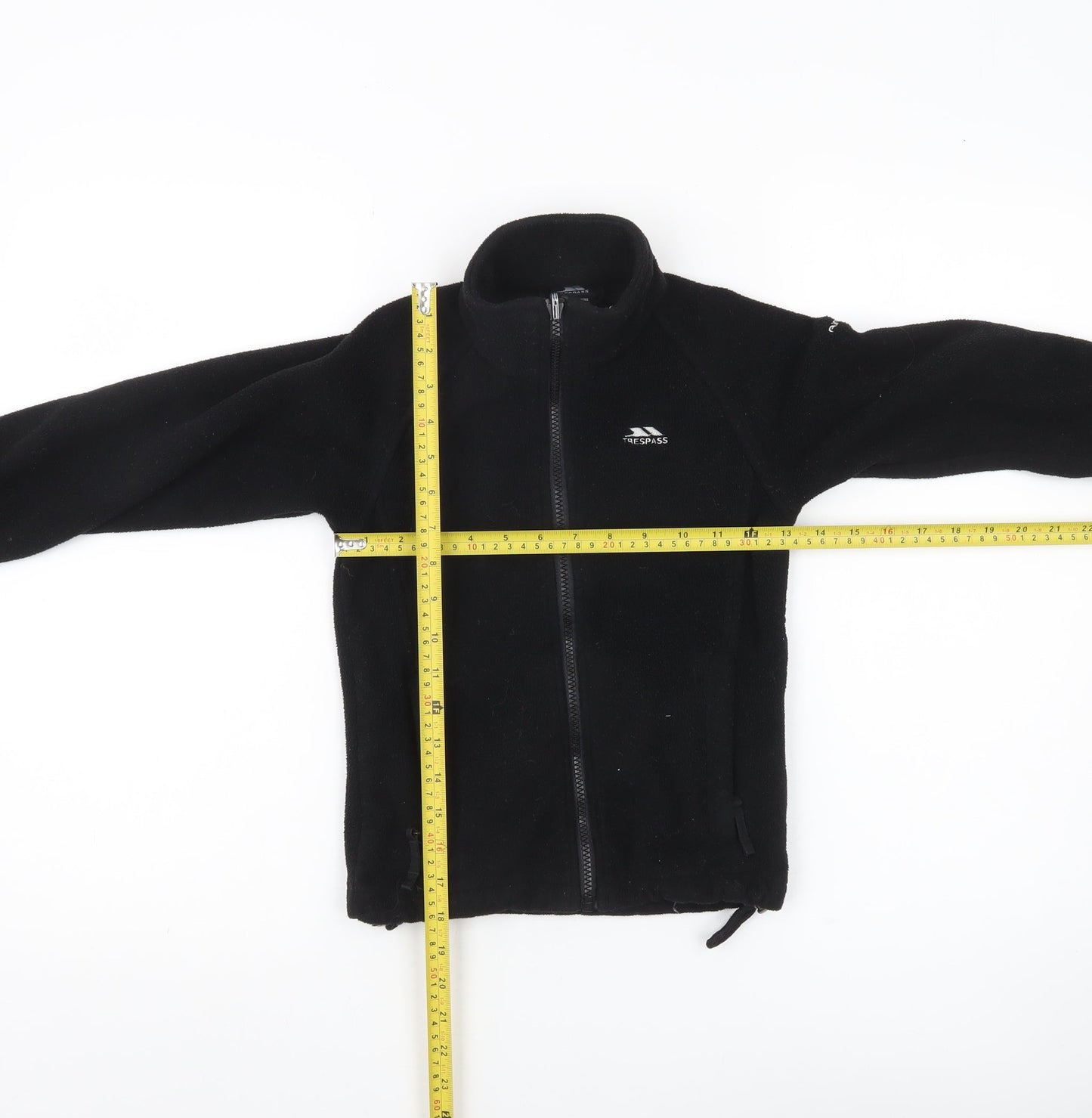 Trespass Boys Black Fleece Full Zip Basic Jacket 5-6 Years