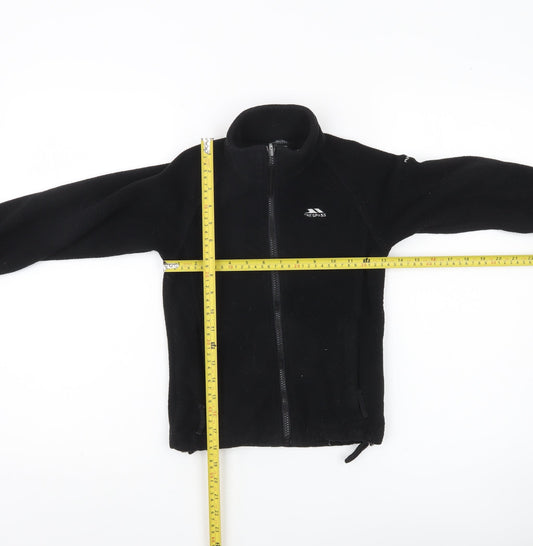 Trespass Boys Black Fleece Full Zip Basic Jacket 5-6 Years