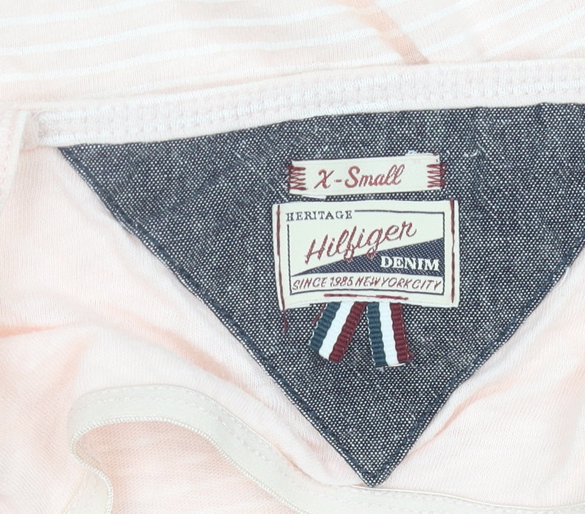 Tommy Hilfiger Women’s Pink Striped Cotton Camisole Tank Top XS