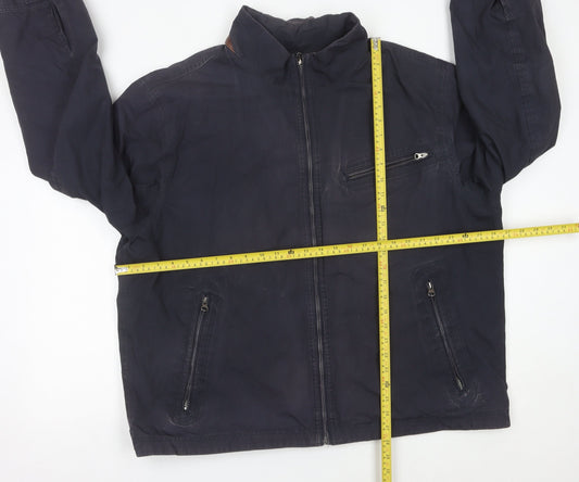 Timberland Men's 3XL Blue Cotton Full Zip Jacket Outdoor Casual
