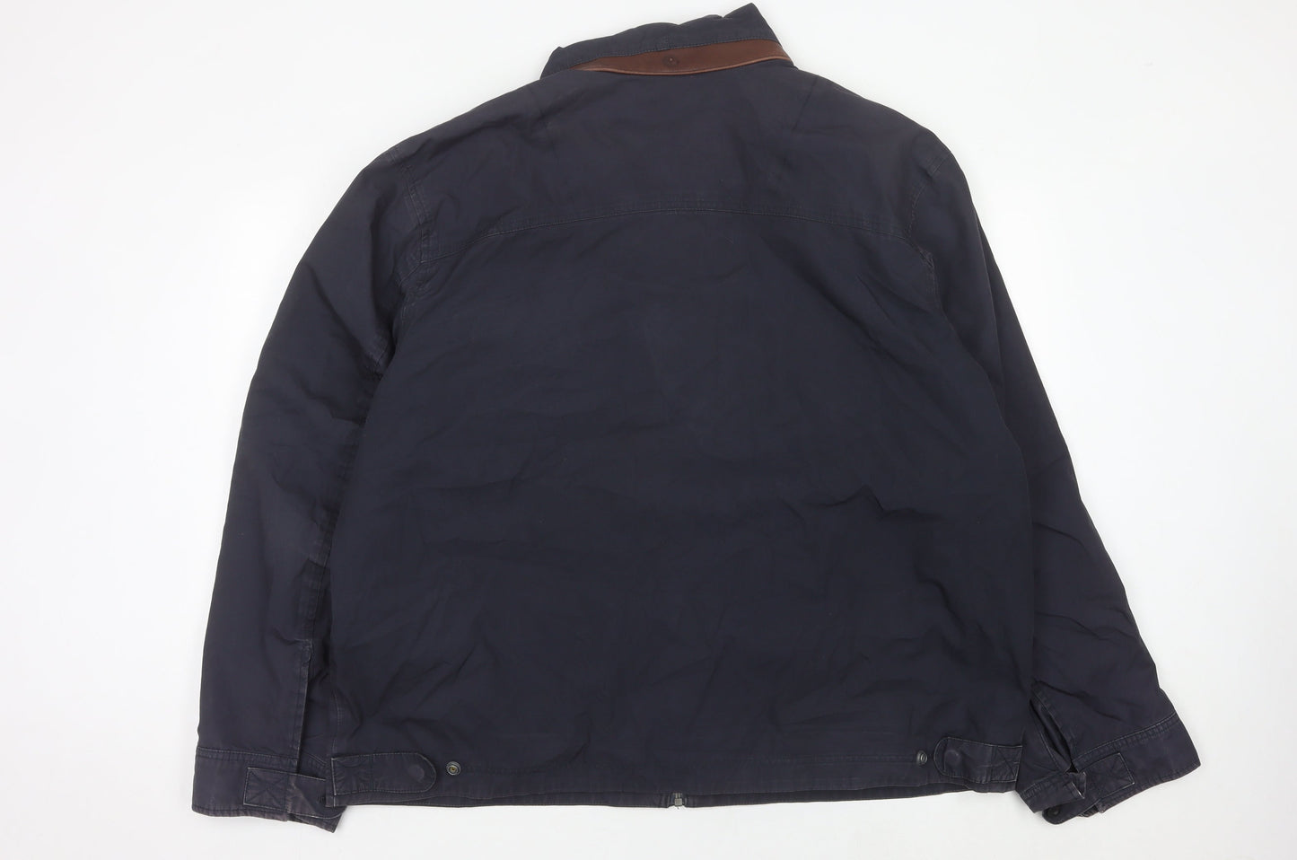 Timberland Men's 3XL Blue Cotton Full Zip Jacket Outdoor Casual