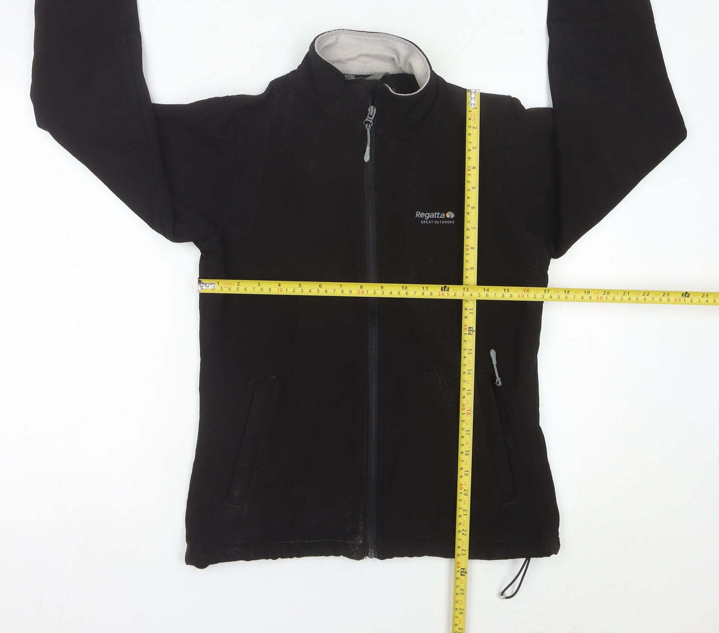 Regatta Women's Black Softshell Jacket Size 10 Outdoor Full Zip