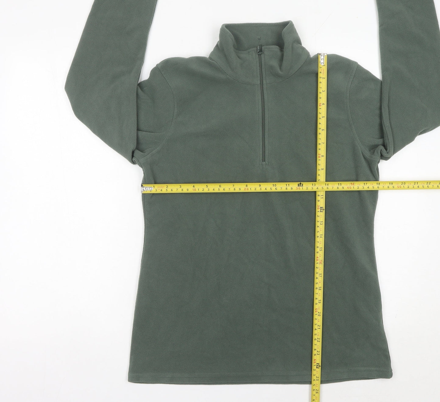 Mountain Warehouse Men’s Green Fleece Sweatshirt M 1/4 Zip Pullover