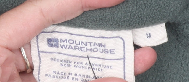 Mountain Warehouse Men’s Green Fleece Sweatshirt M 1/4 Zip Pullover