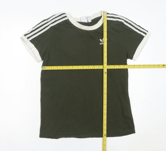 Adidas Men’s XS Green Crew Neck Short Sleeve Sports T-Shirt