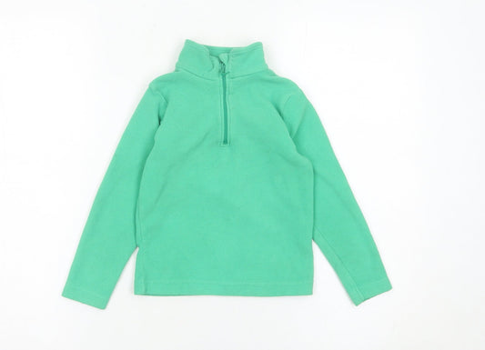 Mountain Warehouse Boys Green Fleece 1/4 Zip Sweatshirt 5-6 Years