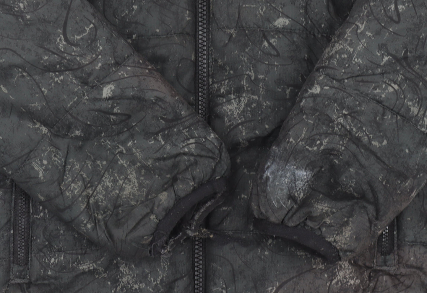 Regatta Boys Black Puffer Jacket 7-8 Years Hooded Quilted Coat