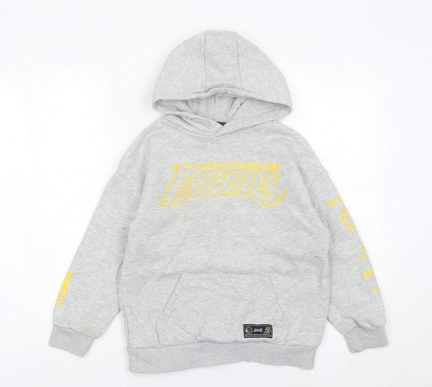 NBA Boys Grey Los Angeles Lakers Pullover Hoodie 8 Years Regular Fit