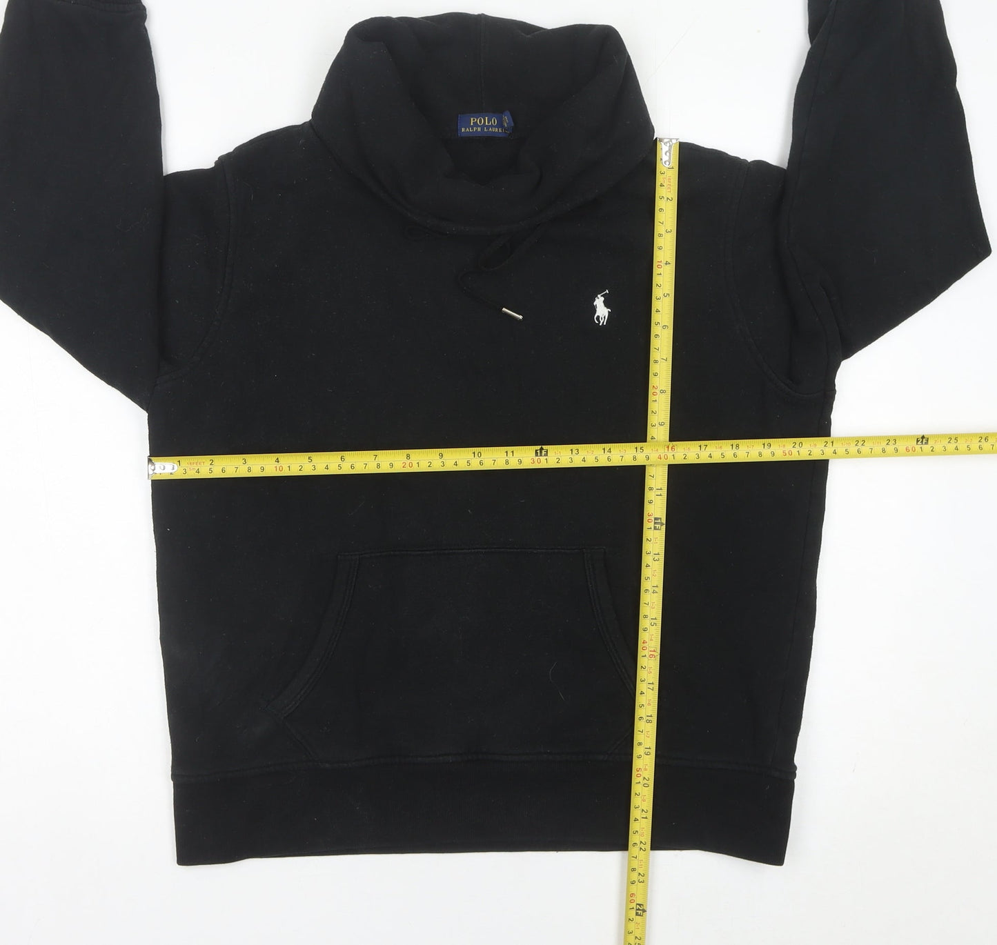 Ralph Lauren Polo Women’s Black Pullover Hoodie Size S Cotton Blend