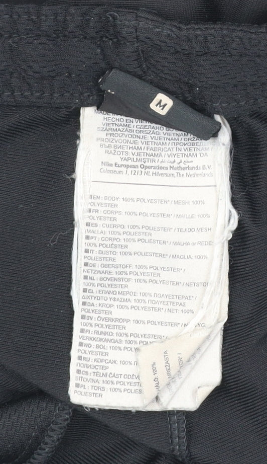 Nike Men’s Black Dri-FIT Track Pants M Tapered Quick Dry