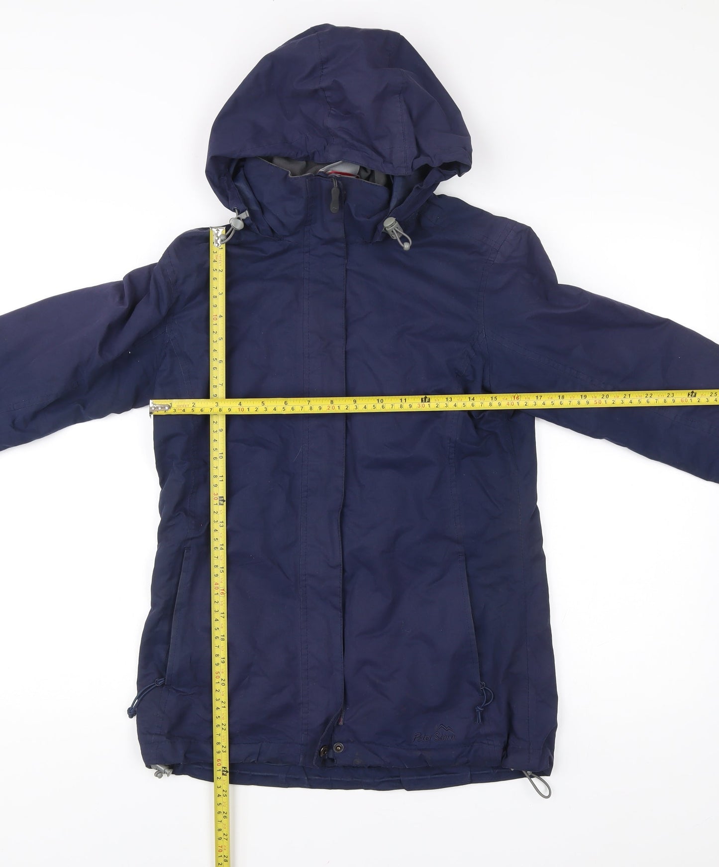 Peter Storm Womens Blue Size 8 Waterproof Hooded Rain Jacket
